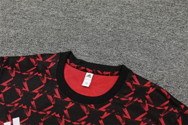 Manchester United 2024-25 Red Black (Camo Edition) Short Sleeve Training Kit - Image 8