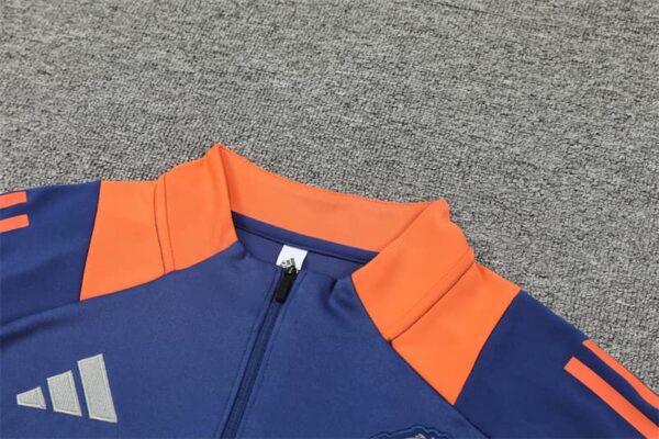 Manchester United 2024-25 Royal Blue Half Zip Long Sleeve Training Kit - Image 8