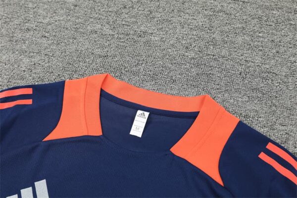 Manchester United 2024-25 Royal Blue Short Sleeve Training Kit - Image 8