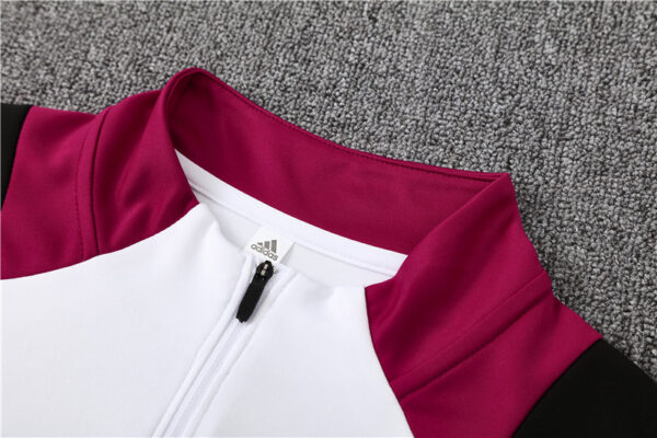 Manchester United 2024-25 White Half Zip Long Sleeve Training Kit - Image 8