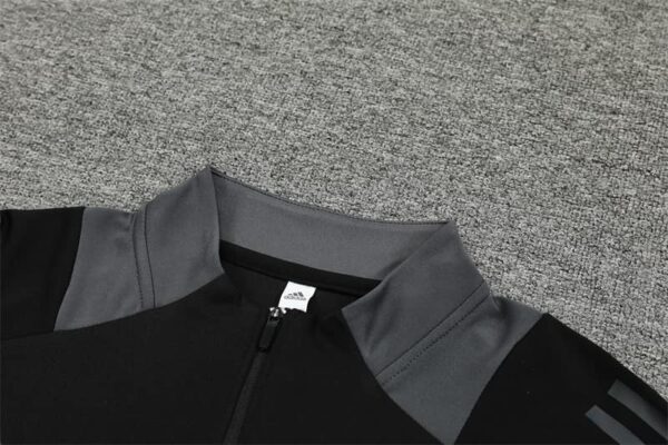 Al-Nassr 2024-25 Black Half Zip Long Sleeve Training Kit - Image 8