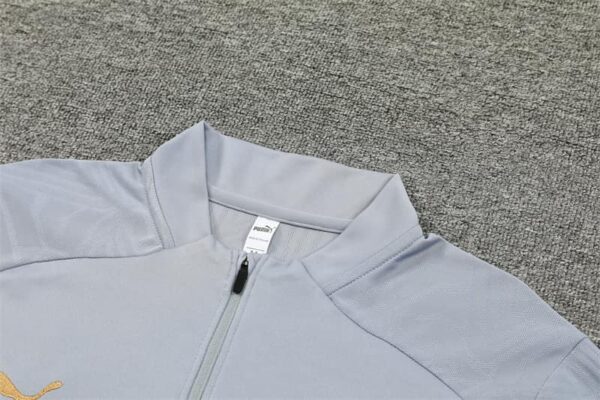 AC Milan 2024-25 Grey Half Zip Long Sleeve Training Kit - Image 8