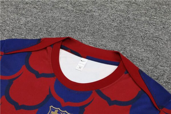 Barcelona 2024-25 Red Blue (Camo Edition) Short Sleeve Training Kit - Image 8