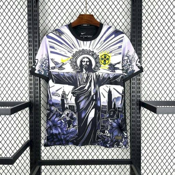 Brazil 2025-26 Jesus Special Edition Dark Purple Jersey - Image 8