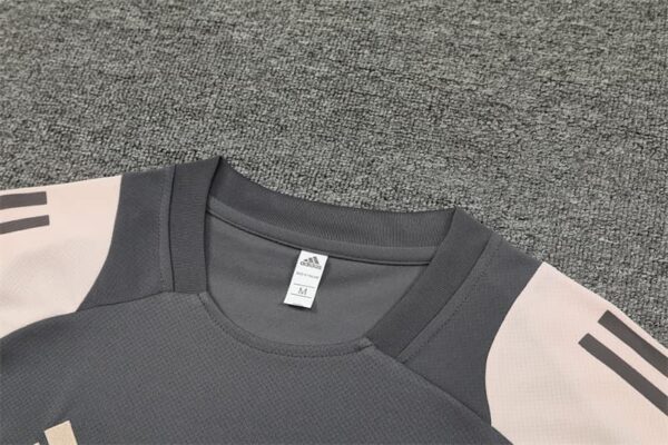 Real Madrid 2024-25 Dark Grey Short Sleeve Training Kit - Image 8