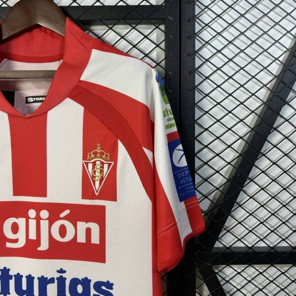 Sporting Gijon 2008-09 Home Retro Jersey - Image 8