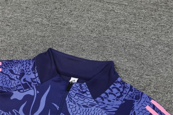 Real Madrid 2024-25 Royal Blue Dragon Half Zip Long Sleeve Training Kit - Image 8