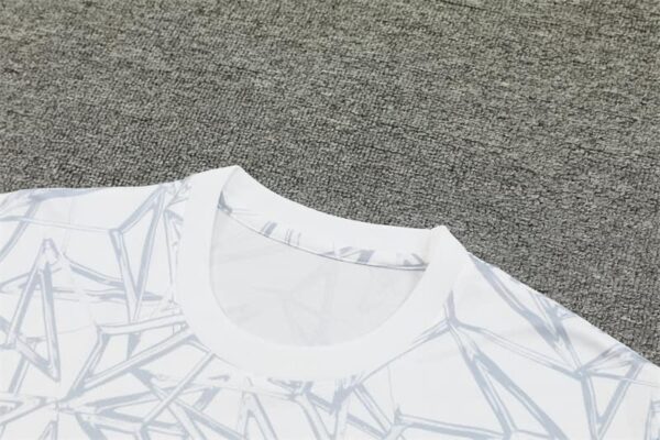 Real Madrid 2024-25 White Grey (Camo Edition) Short Sleeve Training Kit - Image 8
