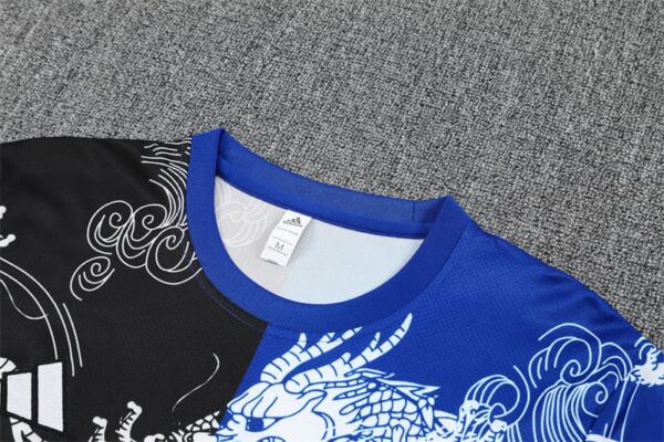 Real Madrid 2025-26 Black Blue Short Sleeve Training Kit - Image 8