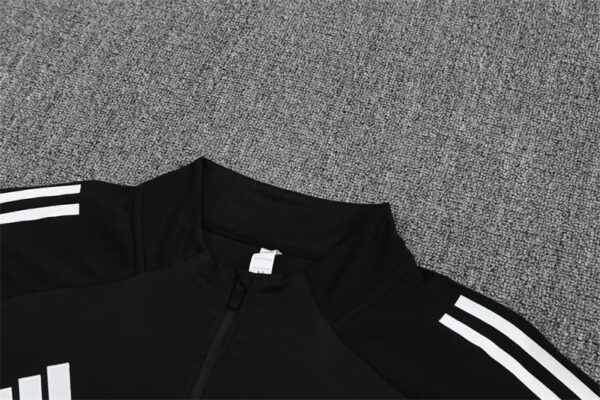 Real Madrid 2025-26 Black Half Zip Long Sleeve Training Kit - Image 8