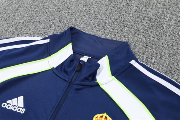 Real Madrid 2025-26 Royal Blue Half Zip Long Sleeve Training Kit - Image 8