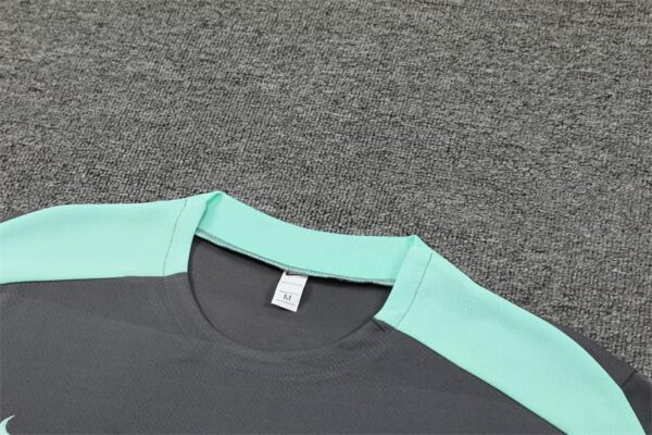 PSG 2024-25 Dark Grey Light Blue Short Sleeve Training Kit - Image 8