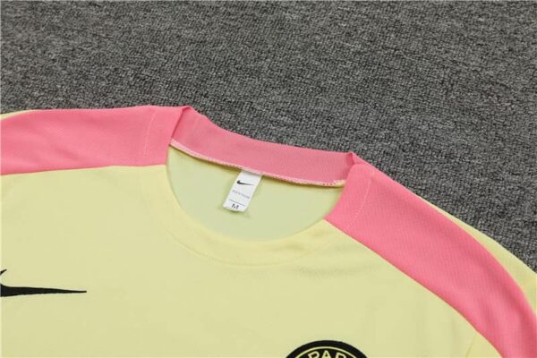 PSG 2024-25 Light Yellow Short Sleeve Training Kit - Image 8