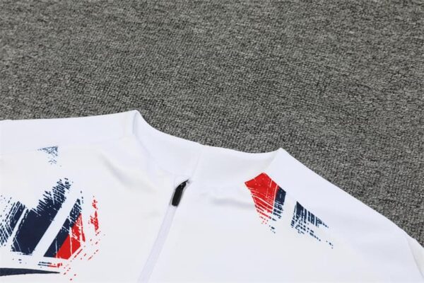 PSG 2024-25 White (Camo Edition) Half Zip Long Sleeve Training Kit - Image 8