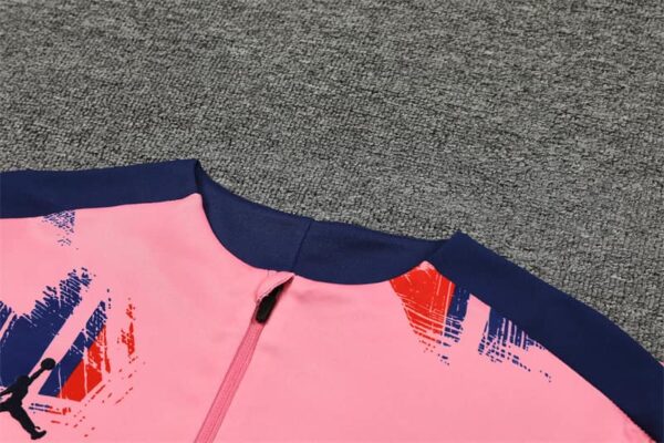PSG Jordan 2024-25 Pink (Camo Edition) Half Zip Long Sleeve Training Kit - Image 8