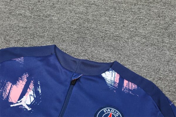 PSG Jordan 2024-25 Royal Blue (Camo Edition) Half Zip Long Sleeve Training Kit - Image 8