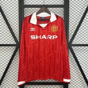 Manchester United 1992-94 Home Long Sleeves Retro Jersey