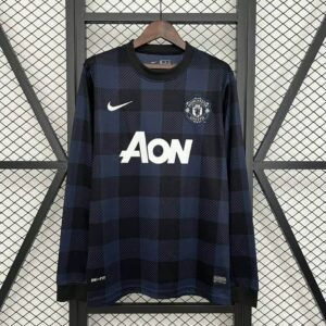 Manchester United 2013-14 Black Long Sleeves Retro Jersey