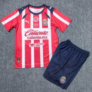 Chivas Guadalajara 2025-26 Home Kids Kit