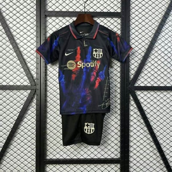Barcelona 2025-26 Black Handprint Special Edition Kids Kit