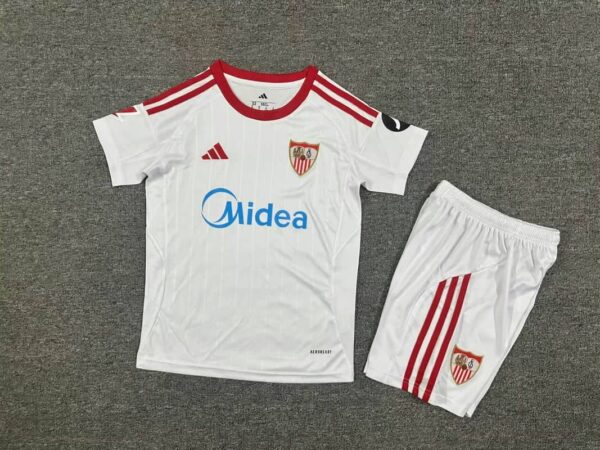 Sevilla FC 2025-26 Home Kids Kit