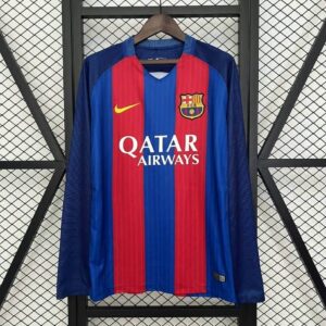 Barcelona 2014-15 Home Long Sleeves Retro Jersey