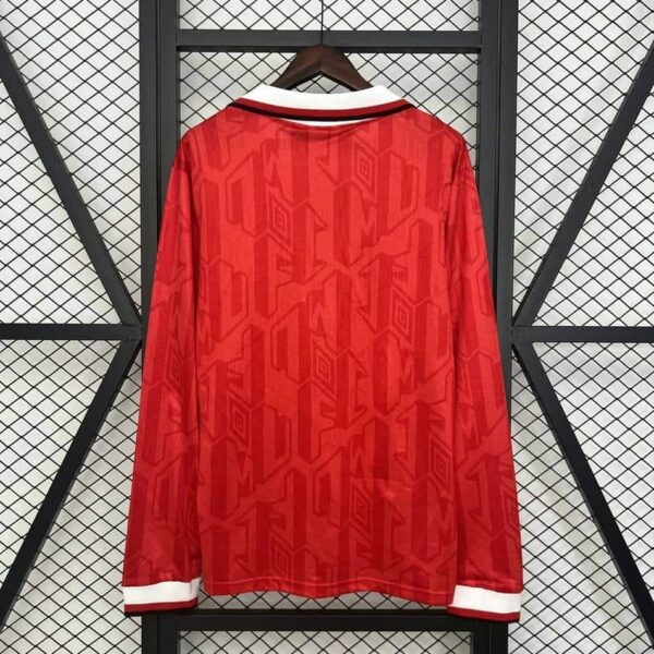 Manchester United 1992-94 Home Long Sleeves Retro Jersey - Image 2
