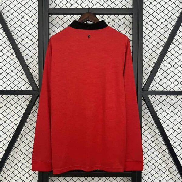 Manchester United 2013-14 Home Long Sleeves Retro Jersey - Image 2