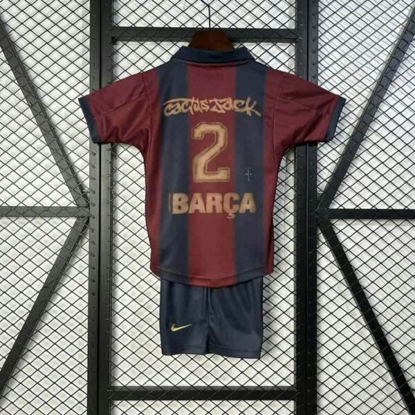Barcelona 2025-26 Cactus Jack Special Edition Kids Kit - Image 2