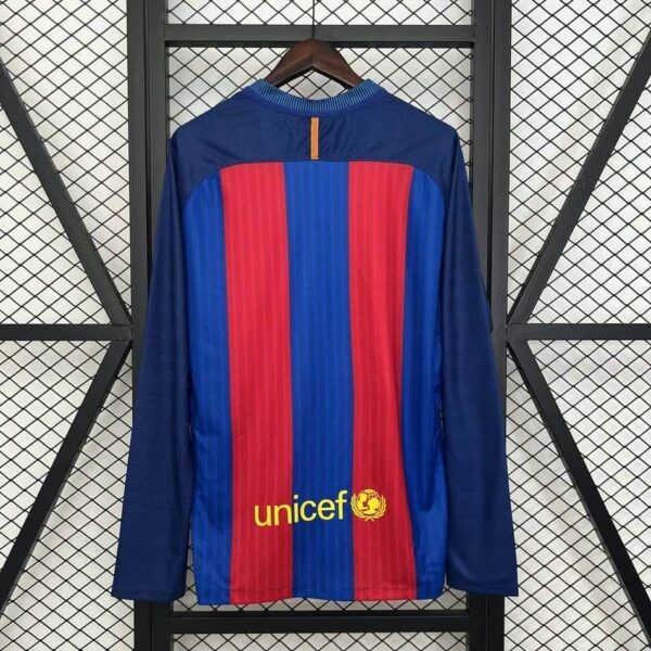 Barcelona 2014-15 Home Long Sleeves Retro Jersey - Image 2