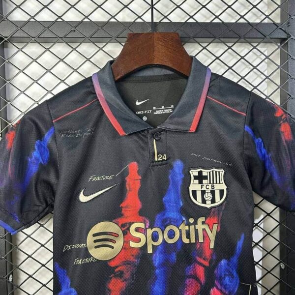 Barcelona 2025-26 Black Handprint Special Edition Kids Kit - Image 3