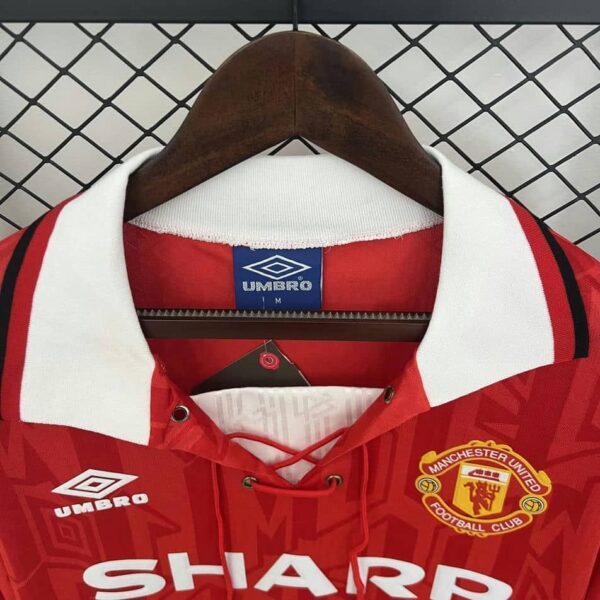Manchester United 1992-94 Home Long Sleeves Retro Jersey - Image 3