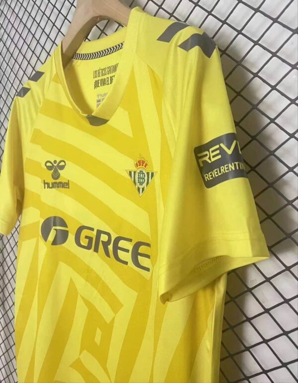 Real Betis 2025-26 Yellow Goalkeeper Jersey - Image 4
