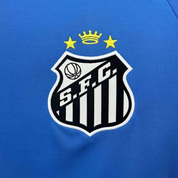 Santos 2025-26 Blue Goalkeeper Jersey - Image 4