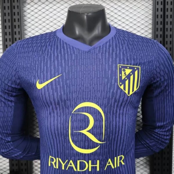 Atletico Madrid 2025-26 Away Jersey Long Sleeves Player Version - Image 4