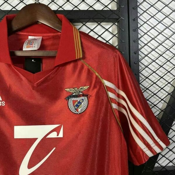 Benfica 1998-99 Home Retro Jersey - Image 4