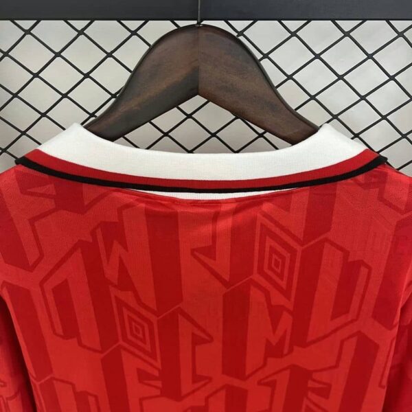 Manchester United 1992-94 Home Long Sleeves Retro Jersey - Image 4