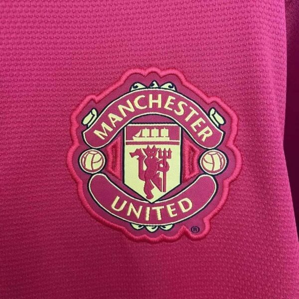 Manchester United 2013-14 Home Long Sleeves Retro Jersey - Image 4