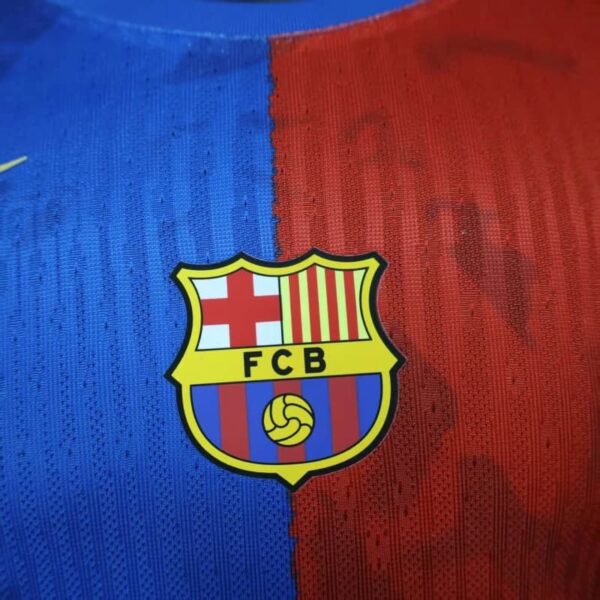 Barcelona 2025-26 Cactus Jack Red Blue Split Special Edition Jersey - Image 5