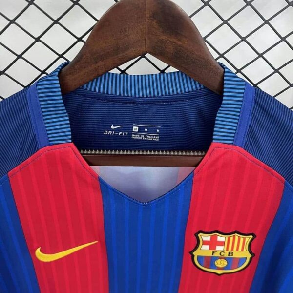 Barcelona 2014-15 Home Long Sleeves Retro Jersey - Image 5