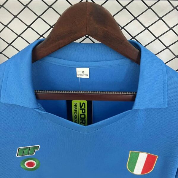 Napoli 1987-88 Home Long Sleeves Retro Jersey - Image 6