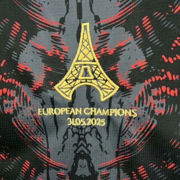 Paris Saint-Germain 2025-26 (CAMPEONES DE EUROPA) Grey Jersey Fan Version - Image 7