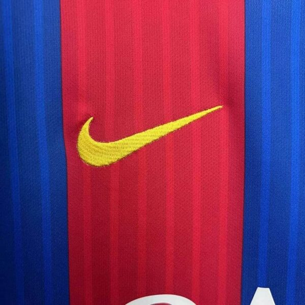 Barcelona 2014-15 Home Long Sleeves Retro Jersey - Image 7