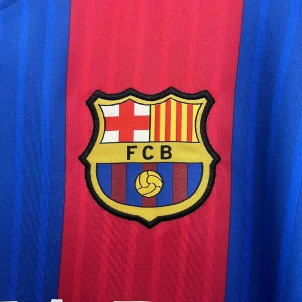 Barcelona 2014-15 Home Long Sleeves Retro Jersey - Image 8