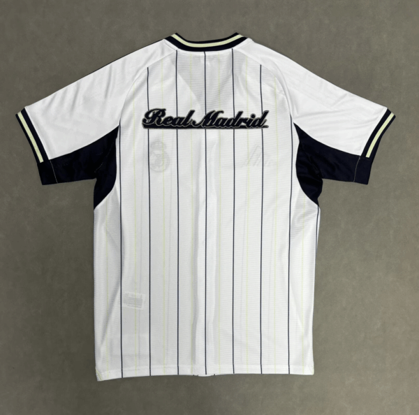 Real Madrid 2025-26 black and white stripes Jersey - Image 2